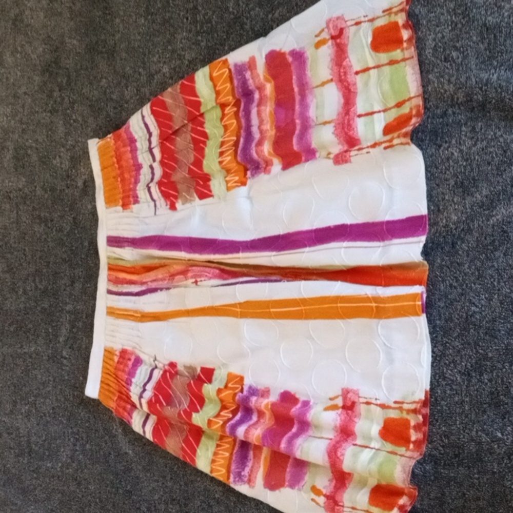 Worth Flared Multi Color Pattern Mix Skirt - image 1